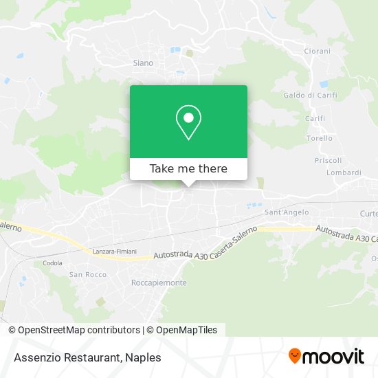 Assenzio Restaurant map