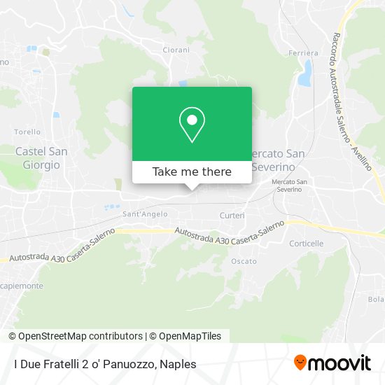 I Due Fratelli 2 o' Panuozzo map