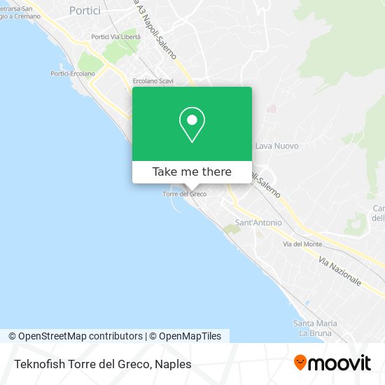 Teknofish Torre del Greco map