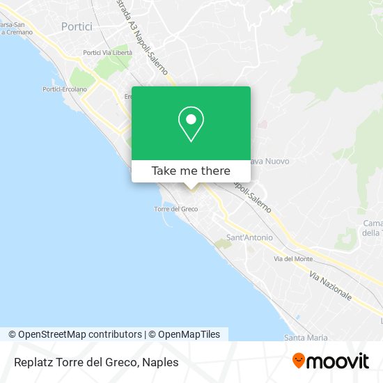 Replatz Torre del Greco map