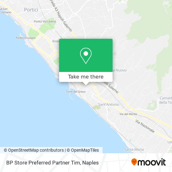 BP Store Preferred Partner Tim map