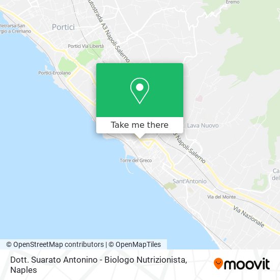 Dott. Suarato Antonino - Biologo Nutrizionista map