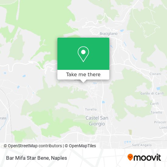 Bar Mifa Star Bene map