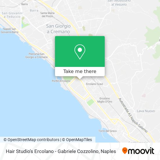 Hair Studio's Ercolano - Gabriele Cozzolino map