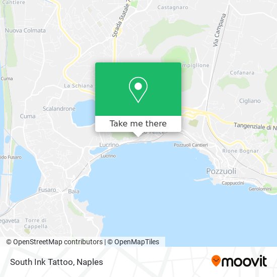 South Ink Tattoo map