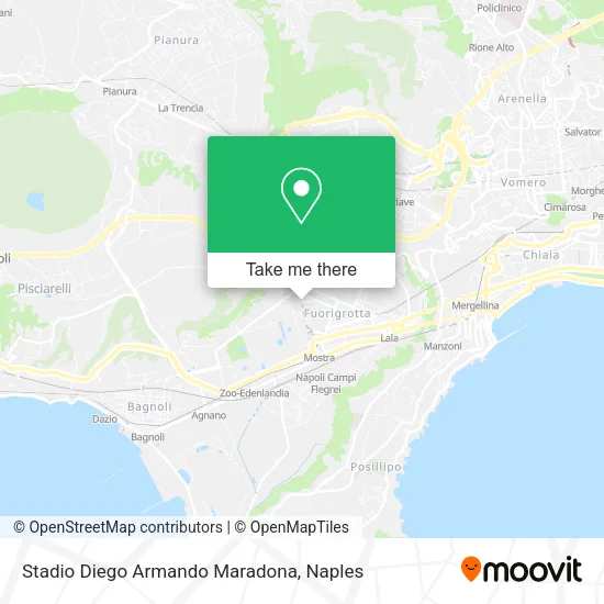 Stadio Diego Armando Maradona map