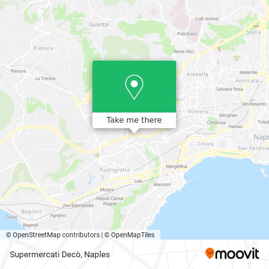 Supermercati Decò map