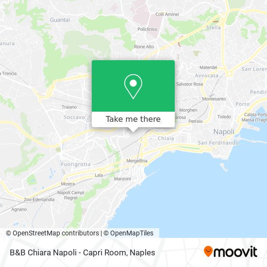 B&B Chiara Napoli - Capri Room map