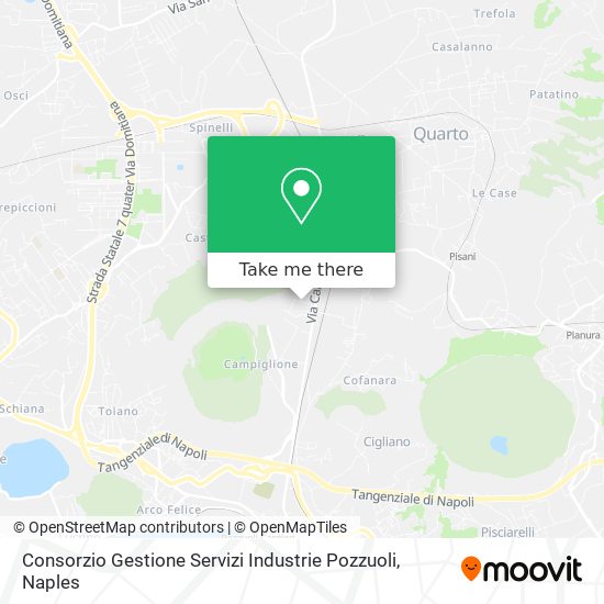 Consorzio Gestione Servizi Industrie Pozzuoli map