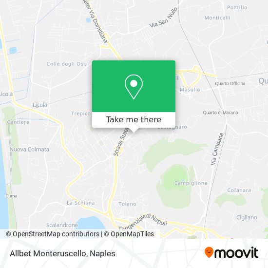 How to get to Allbet Monteruscello in Pozzuoli by Bus, Train or Metro?