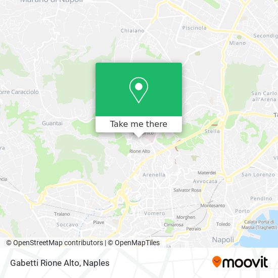 Gabetti Rione Alto map