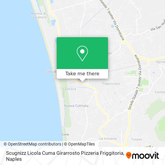 Scugnizz Licola Cuma Girarrosto Pizzeria Friggitoria map