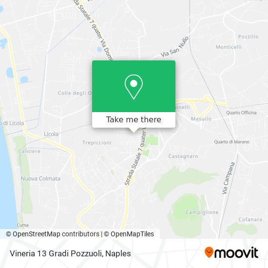 Vineria 13 Gradi Pozzuoli map