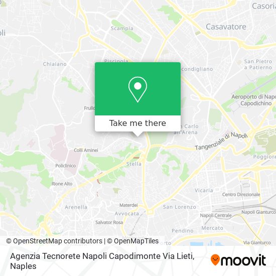Agenzia Tecnorete Napoli Capodimonte Via Lieti map