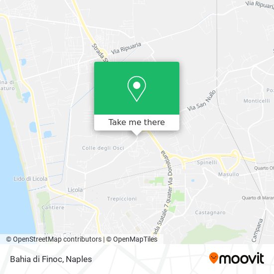 Bahia di Finoc map
