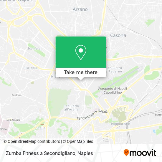 Zumba Fitness a Secondigliano map