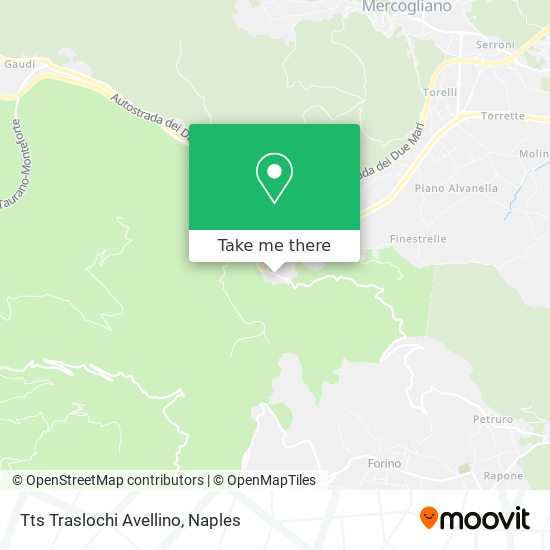 Tts Traslochi Avellino map