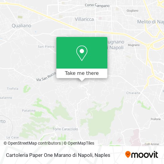 Cartoleria Paper One Marano di Napoli map