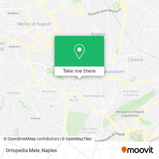 Ortopedia Mele map