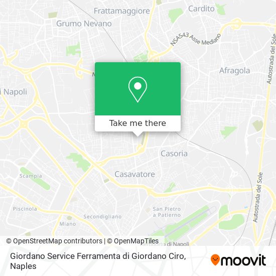 Giordano Service Ferramenta di Giordano Ciro map