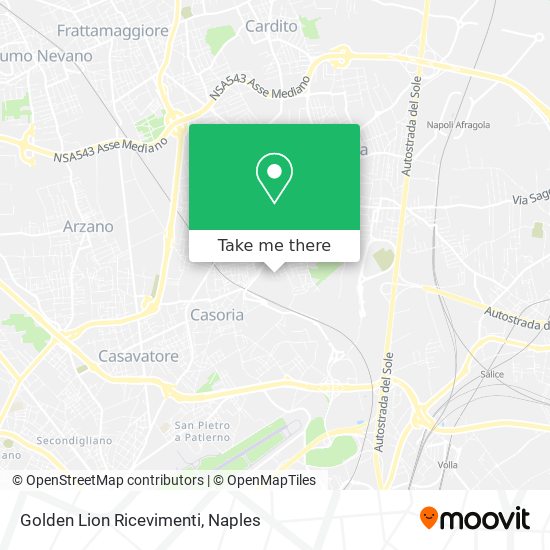 Golden Lion Ricevimenti map