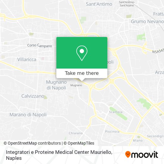 Integratori e Proteine Medical Center Mauriello map