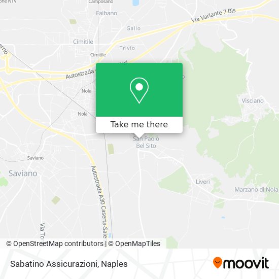 Sabatino Assicurazioni map