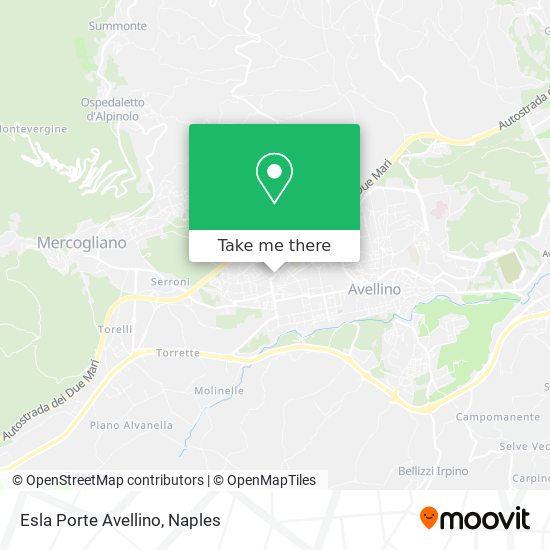 Esla Porte Avellino map
