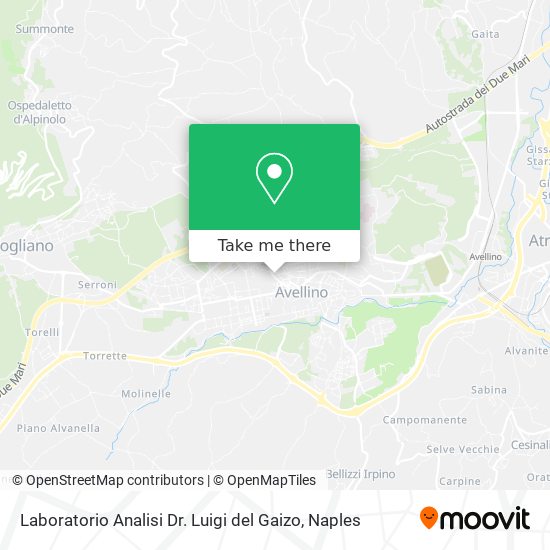 Laboratorio Analisi Dr. Luigi del Gaizo map