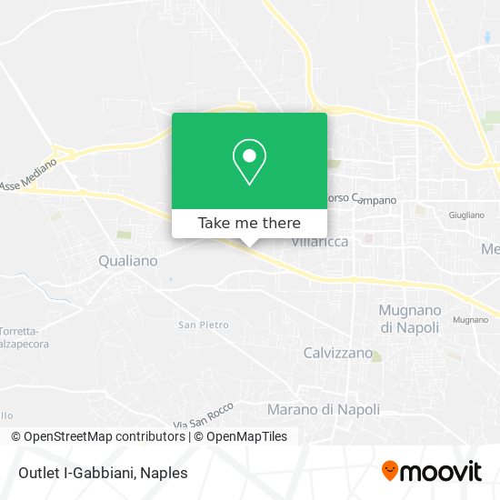 Outlet I-Gabbiani map