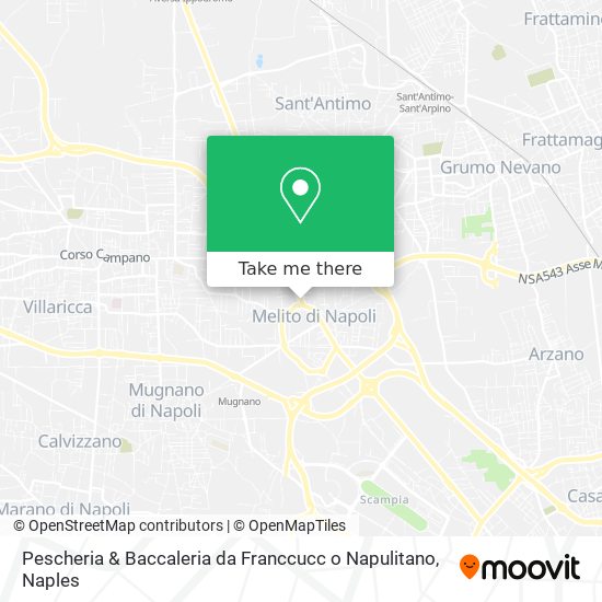 Pescheria & Baccaleria da Franccucc o Napulitano map