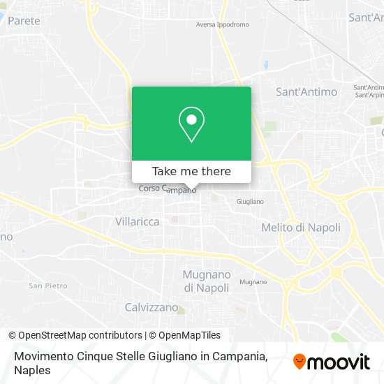 Movimento Cinque Stelle Giugliano in Campania map
