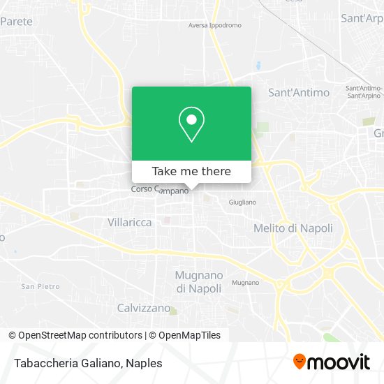 Tabaccheria Galiano map