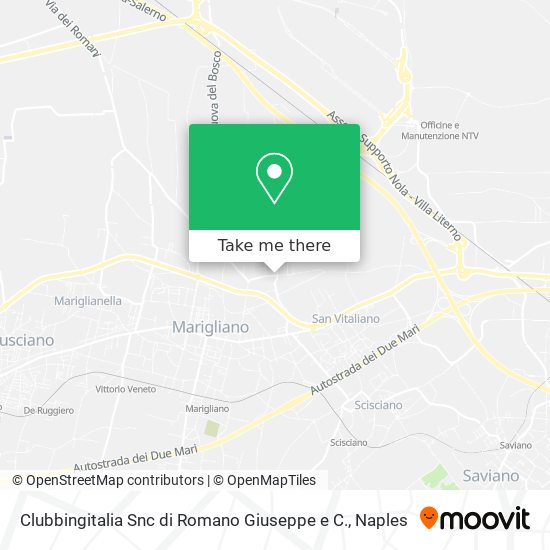 Clubbingitalia Snc di Romano Giuseppe e C. map