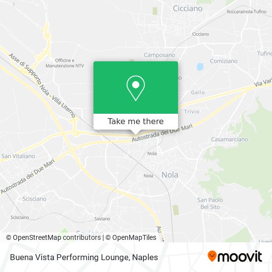 Buena Vista Performing Lounge map