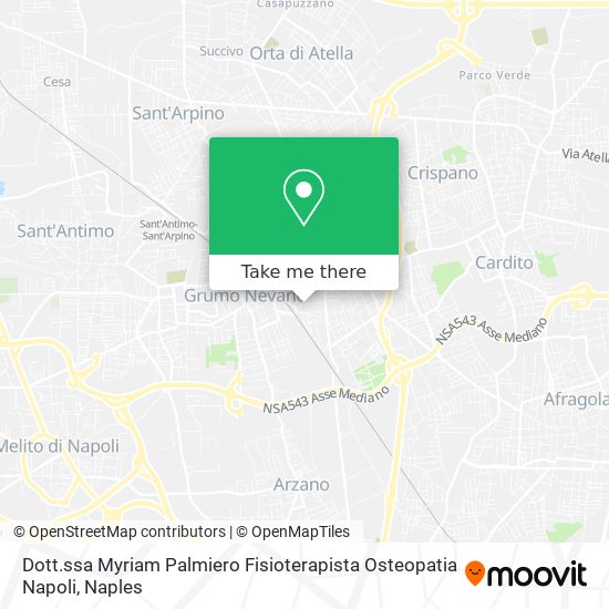 Dott.ssa Myriam Palmiero Fisioterapista Osteopatia Napoli map