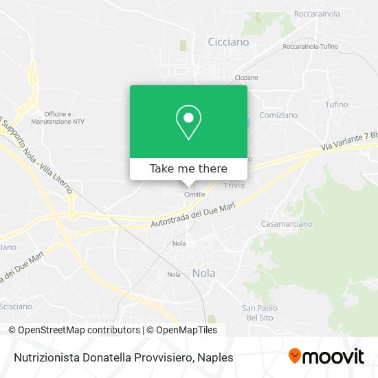 Nutrizionista Donatella Provvisiero map