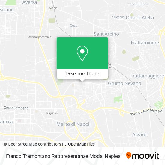Franco Tramontano Rappresentanze Moda map