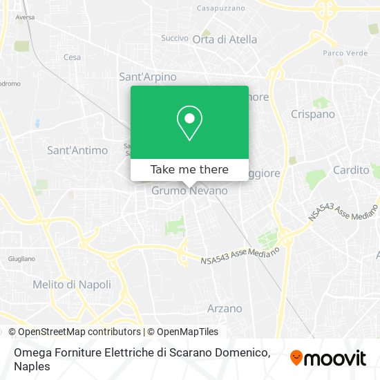 Omega Forniture Elettriche di Scarano Domenico map