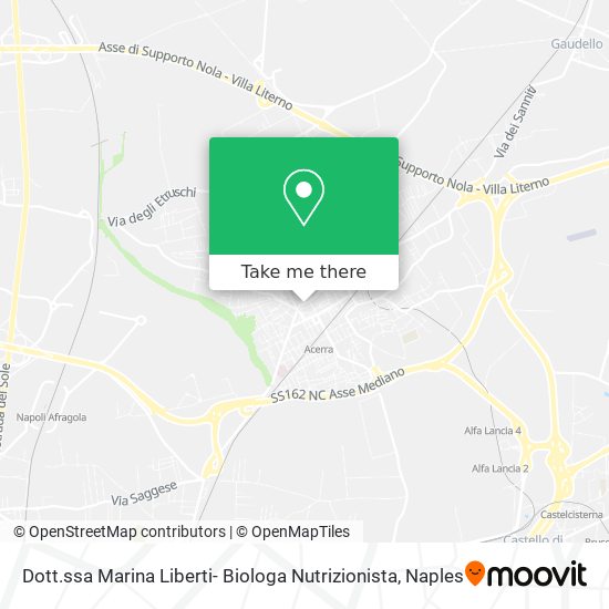 Dott.ssa Marina Liberti- Biologa Nutrizionista map