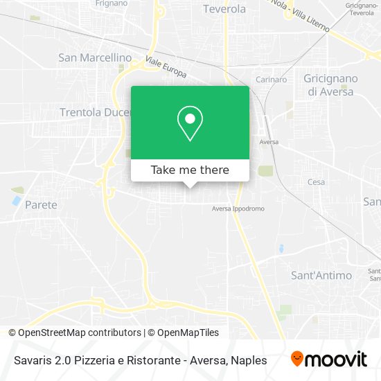 Savaris 2.0 Pizzeria e Ristorante - Aversa map