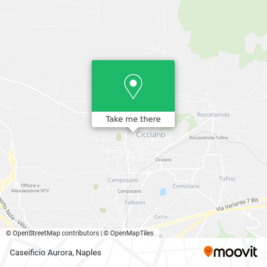 Caseificio Aurora map