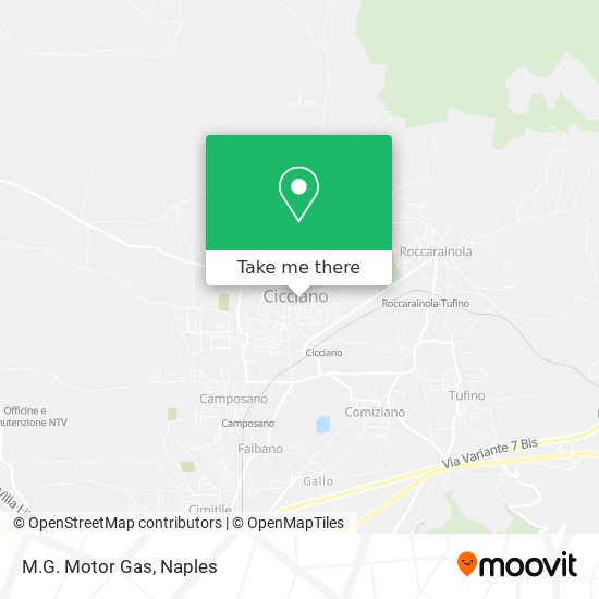 M.G. Motor Gas map