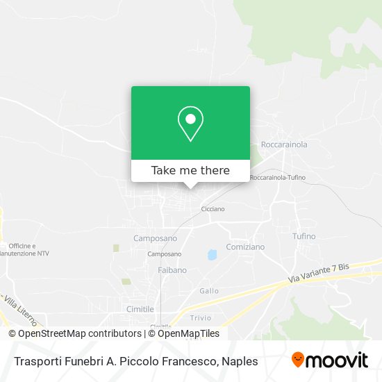 Trasporti Funebri A. Piccolo Francesco map