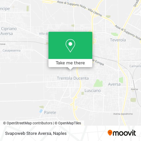 Svapoweb Store Aversa map