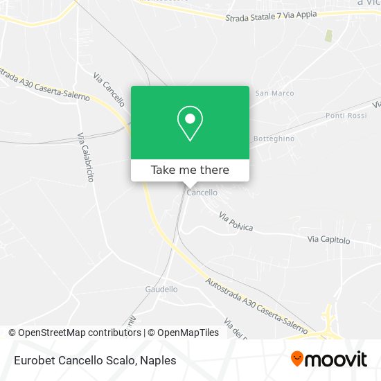 Eurobet Cancello Scalo map
