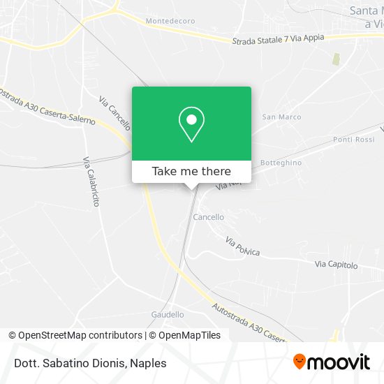 Dott. Sabatino Dionis map
