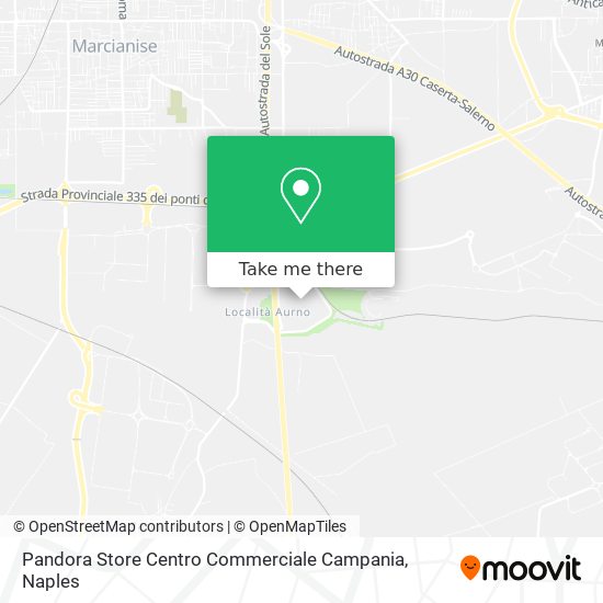 Pandora Store Centro Commerciale Campania map