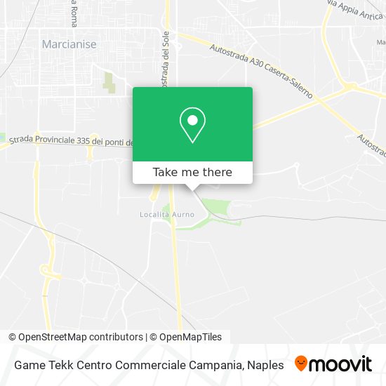 Game Tekk Centro Commerciale Campania map