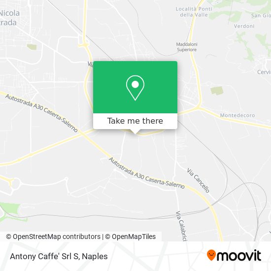 Antony Caffe' Srl S map